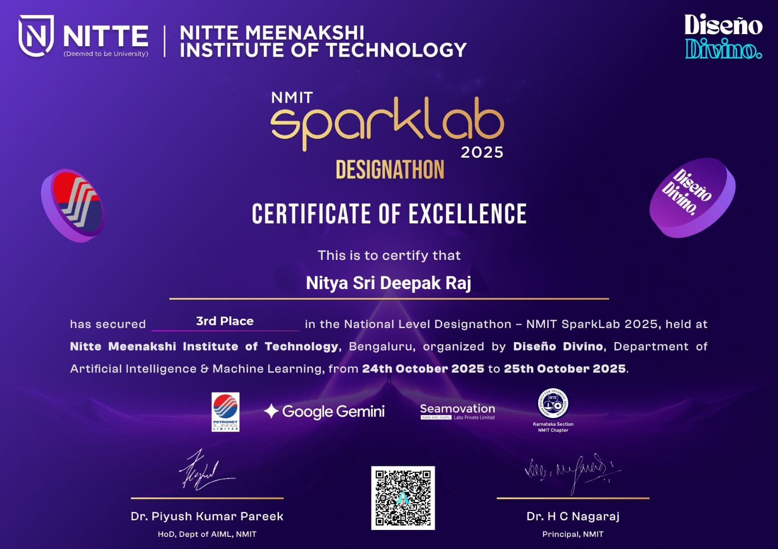 Certificate of Achievement